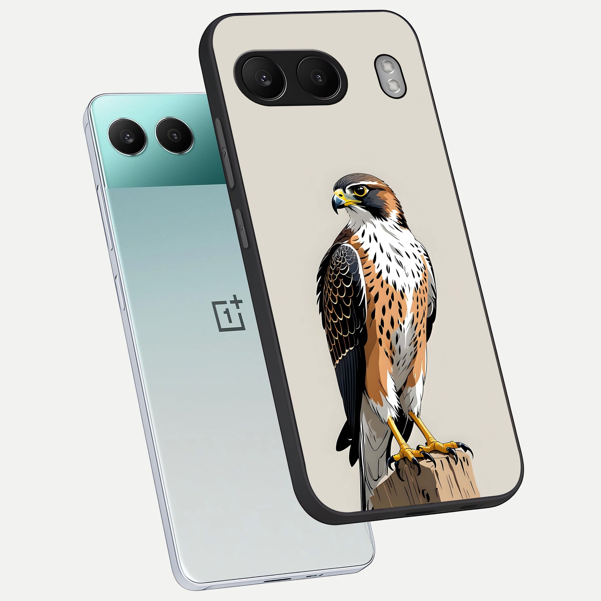  Clever Eagle phone case For Oneplus Nord 4 showing premium glass back cover with detailed artwork