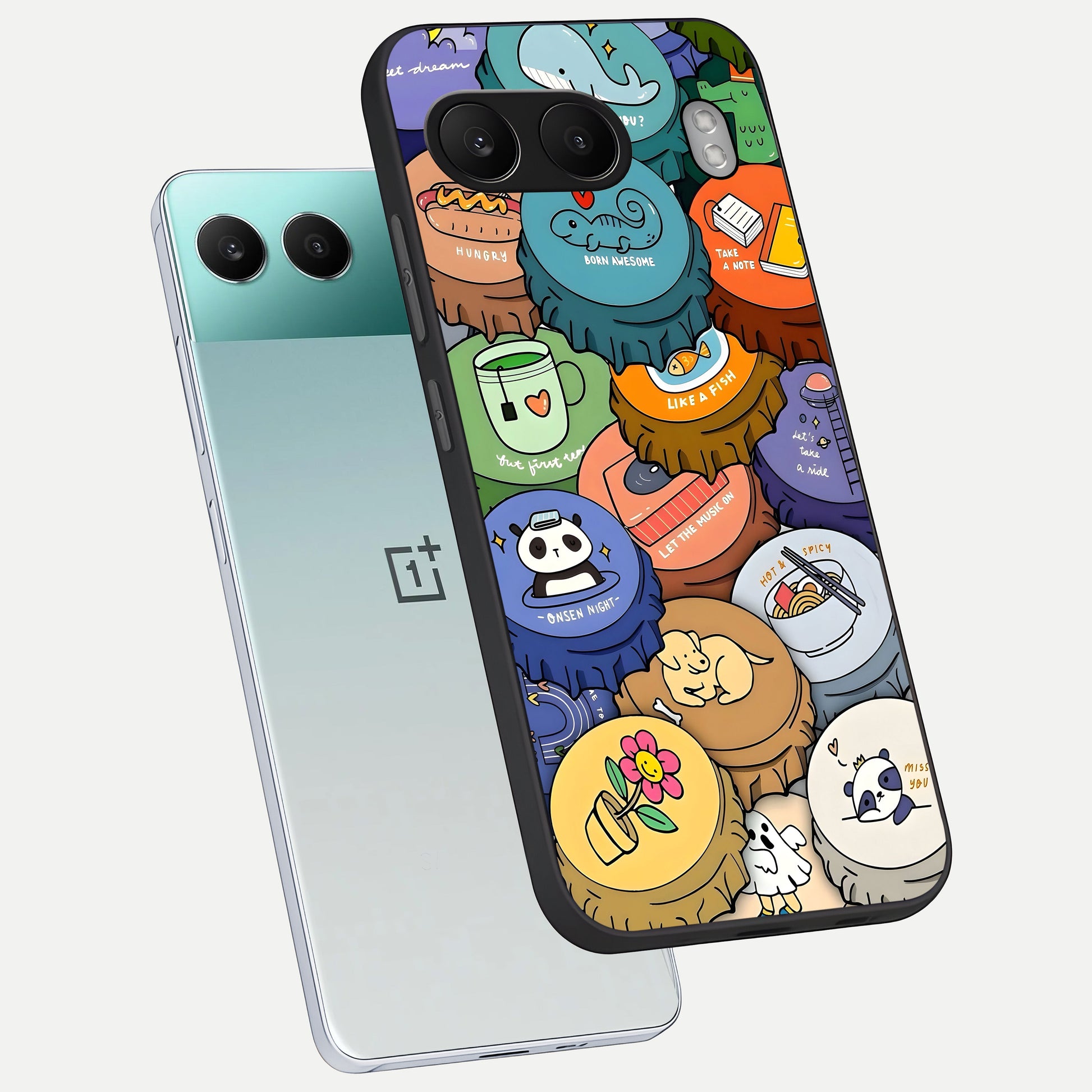  Coins Patterns phone case For Oneplus Nord 4 showing premium glass back cover with detailed artwork