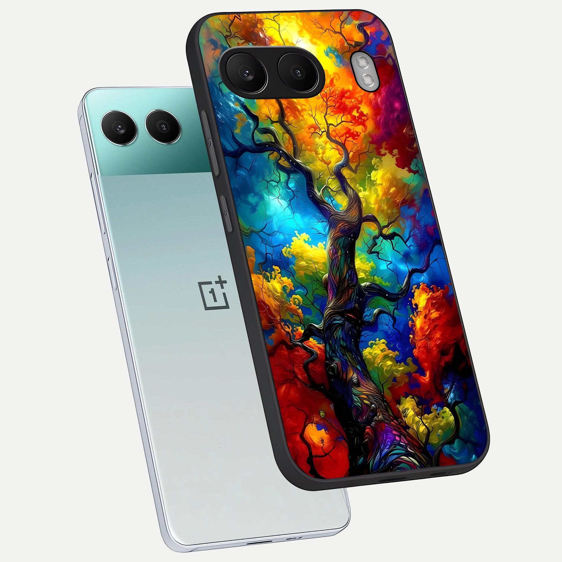  Colorful Soda Bottles phone case For Oneplus Nord 4 showing premium glass back cover with detailed artwork