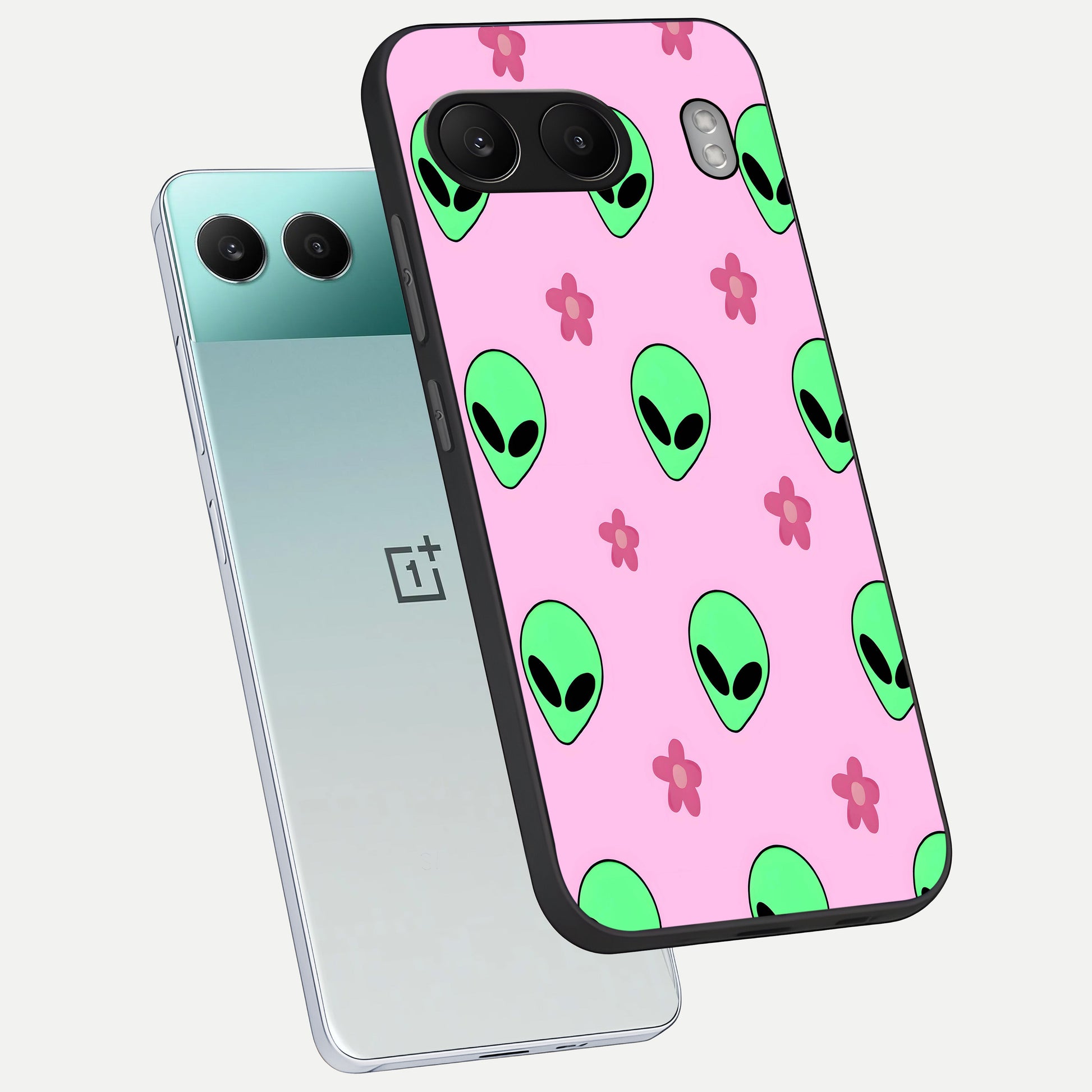  Cosmic Cute Crush phone case For Oneplus Nord 4 showing premium glass back cover with detailed artwork