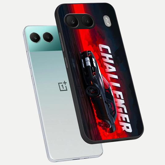  Crimson Challenger Fury phone case For Oneplus Nord 4 showing premium glass back cover with detailed artwork