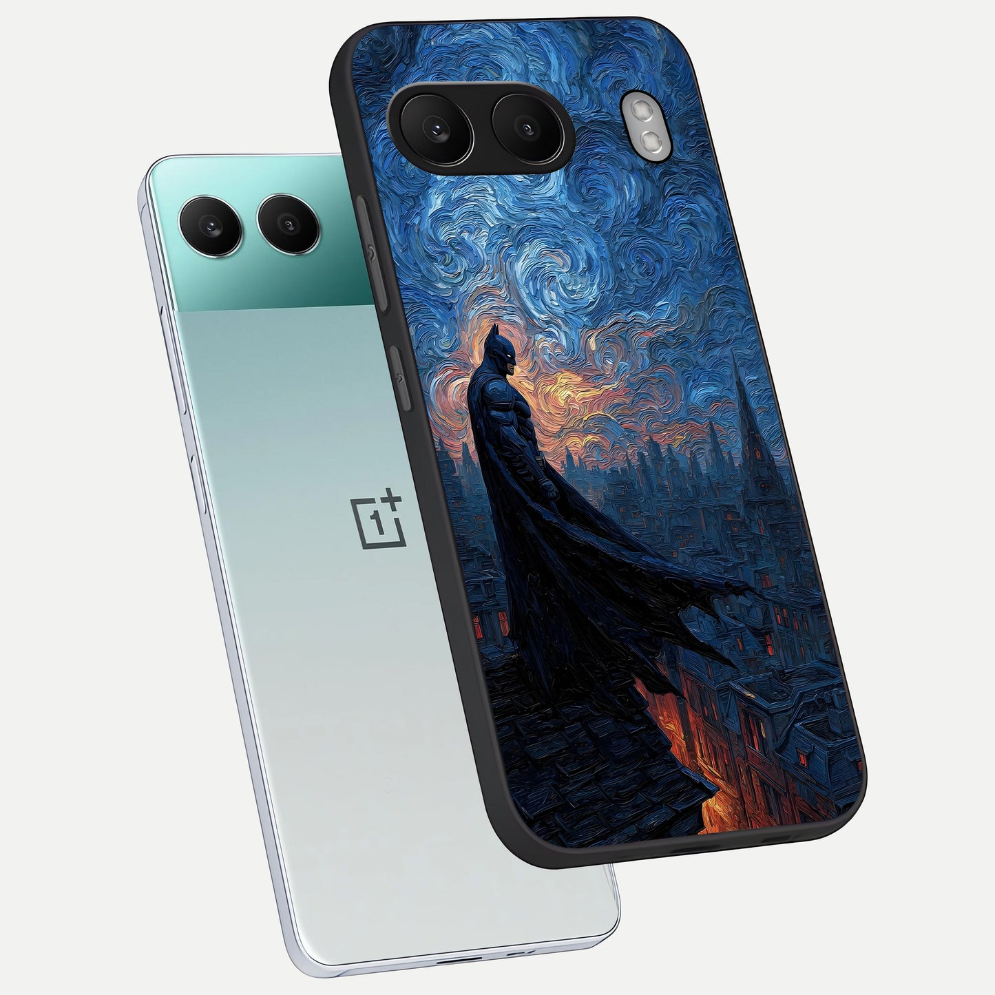  Dark Knight Dusk phone case For Oneplus Nord 4 showing premium glass back cover with detailed artwork
