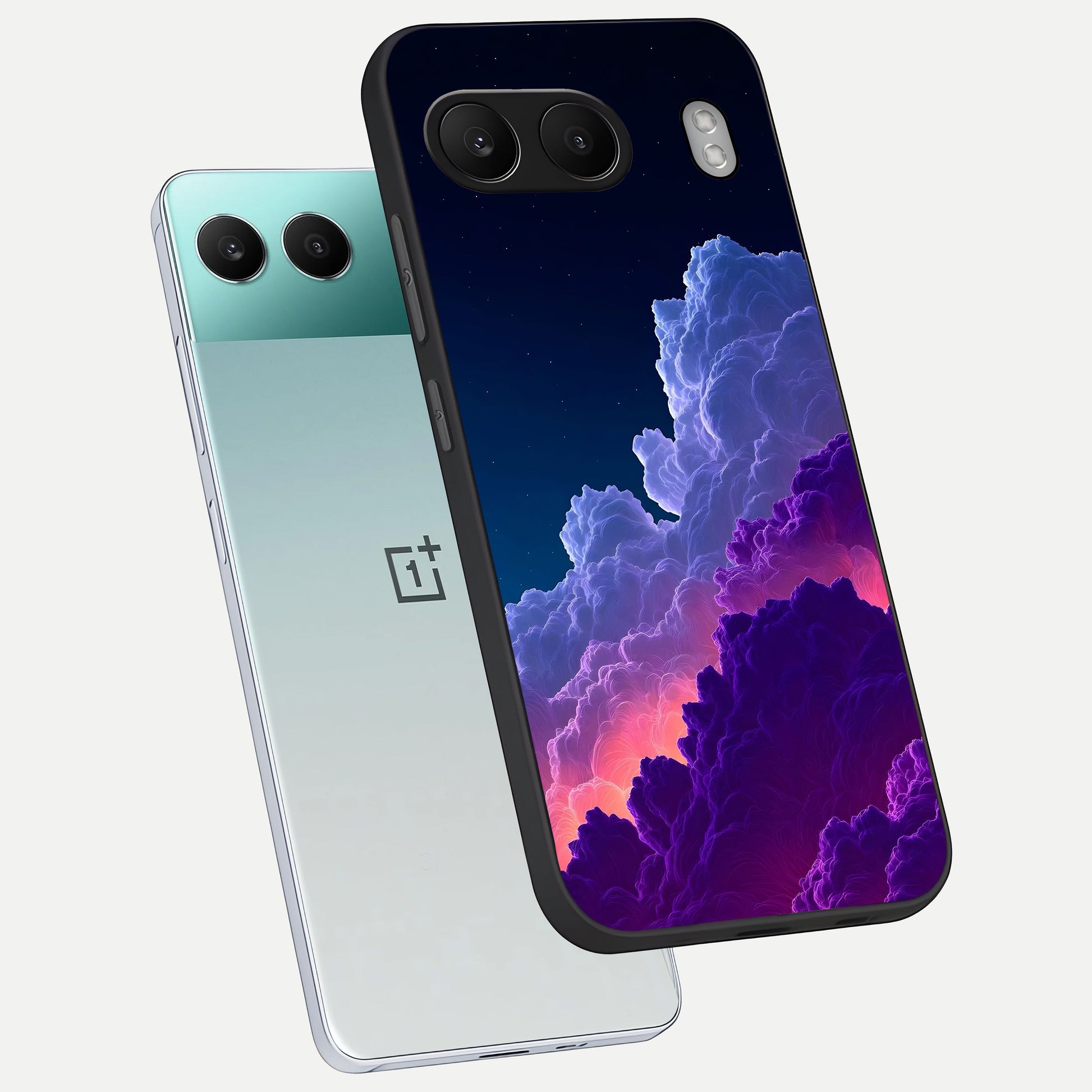  Dreamy Cloud Skies phone case For Oneplus Nord 4 showing premium glass back cover with detailed artwork