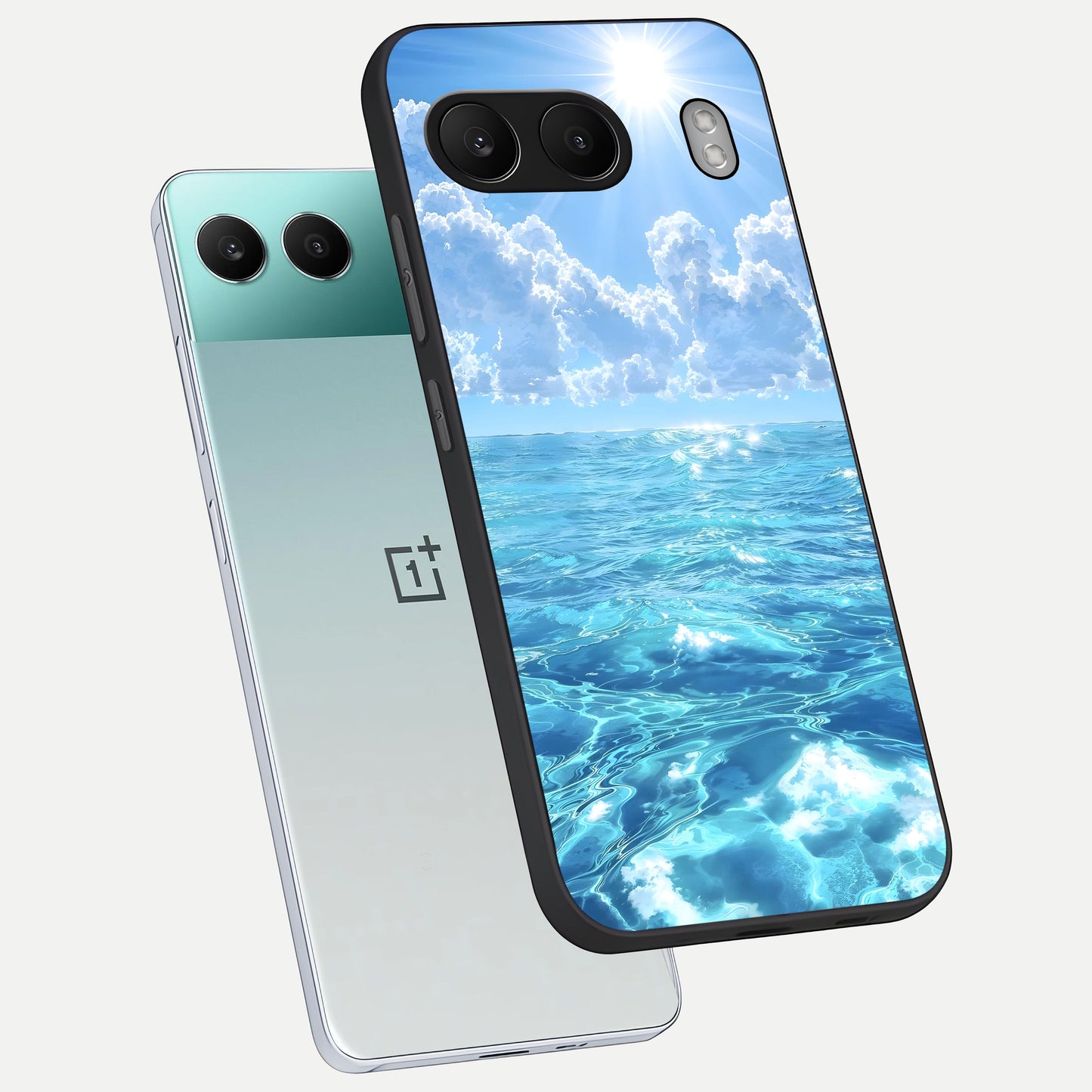  Endless Ocean Horizon phone case For Oneplus Nord 4 showing premium glass back cover with detailed artwork