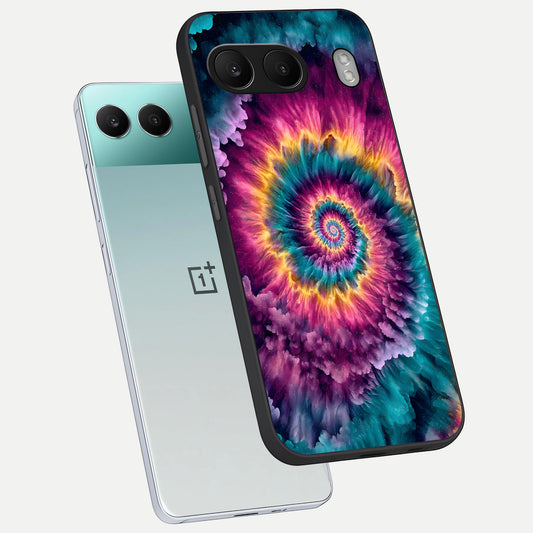  Galactic Spiral Burst phone case For Oneplus Nord 4 showing premium glass back cover with detailed artwork