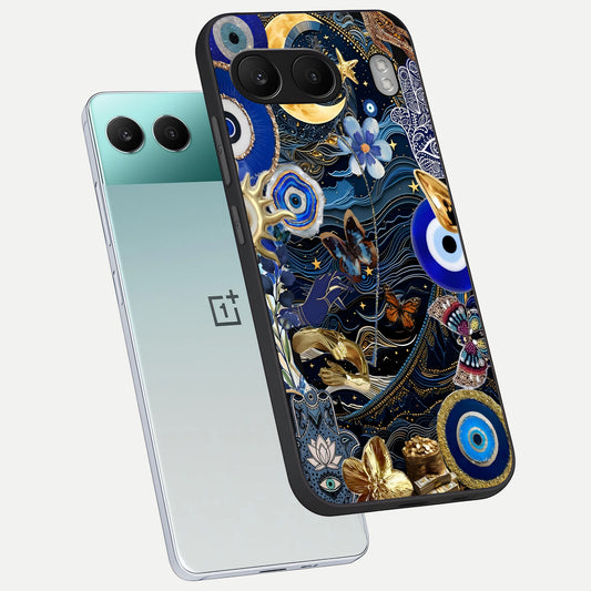  Golden Moon Magic phone case For Oneplus Nord 4 showing premium glass back cover with detailed artwork
