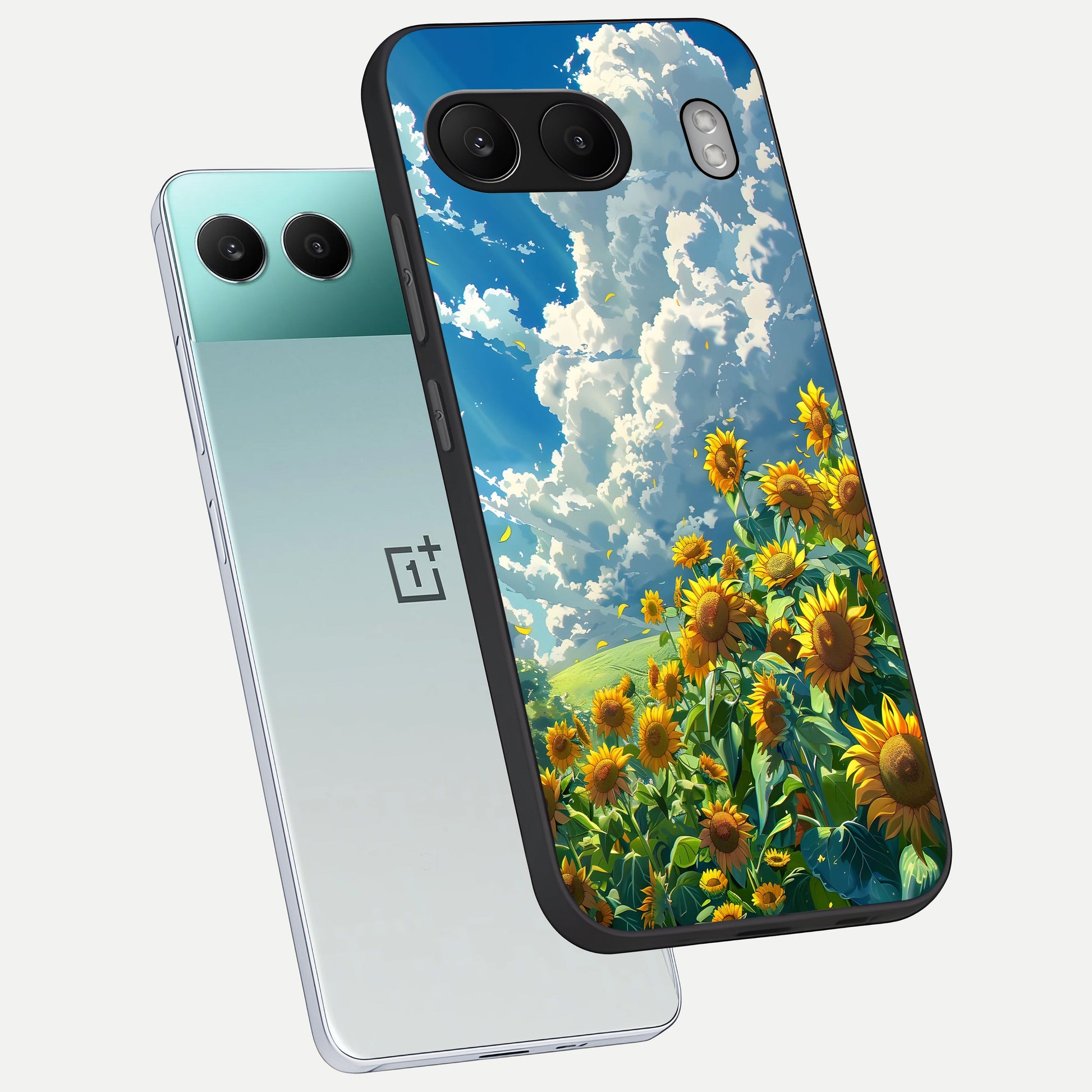  Golden Sun Glory phone case For Oneplus Nord 4 showing premium glass back cover with detailed artwork