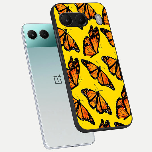  Golden Wing Flight phone case For Oneplus Nord 4 showing premium glass back cover with detailed artwork