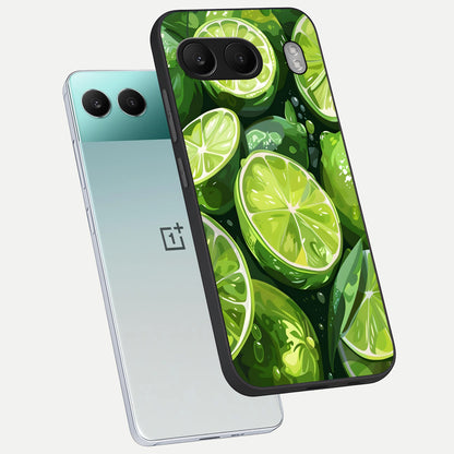  Green Kawasaki phone case For Oneplus Nord 4 showing premium glass back cover with detailed artwork
