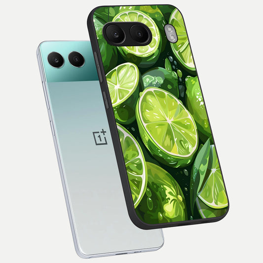  Green Kawasaki phone case For Oneplus Nord 4 showing premium glass back cover with detailed artwork