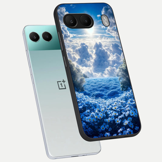  Heavenly Daisy Horizon phone case For Oneplus Nord 4 showing premium glass back cover with detailed artwork