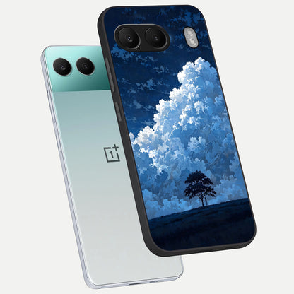  Midnight Sky Serenity phone case For Oneplus Nord 4 showing premium glass back cover with detailed artwork