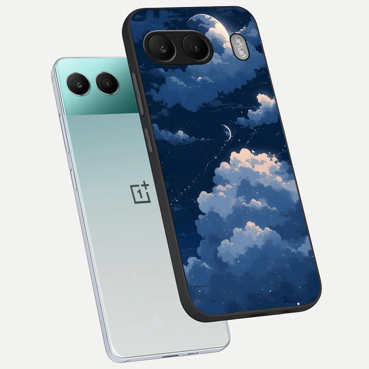  Moon Dream Haze phone case For Oneplus Nord 4 showing premium glass back cover with detailed artwork
