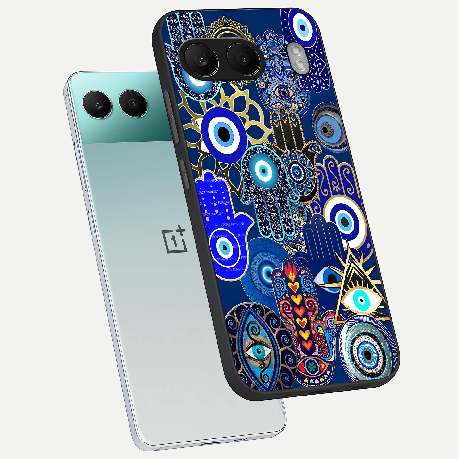  Mystic Palm Guard phone case For Oneplus Nord 4 showing premium glass back cover with detailed artwork