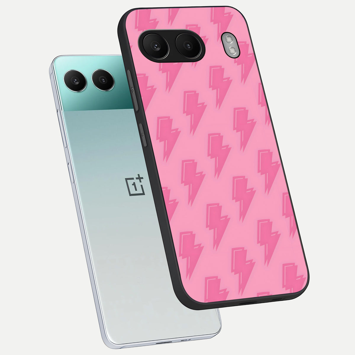  Pink Moo Magic phone case For Oneplus Nord 4 showing premium glass back cover with detailed artwork