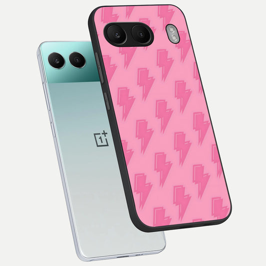  Pink Moo Magic phone case For Oneplus Nord 4 showing premium glass back cover with detailed artwork