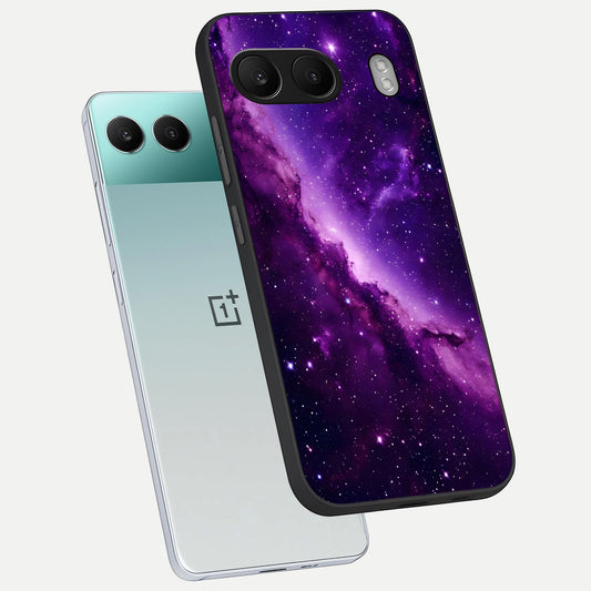  Purple Shade Sky phone case For Oneplus Nord 4 showing premium glass back cover with detailed artwork
