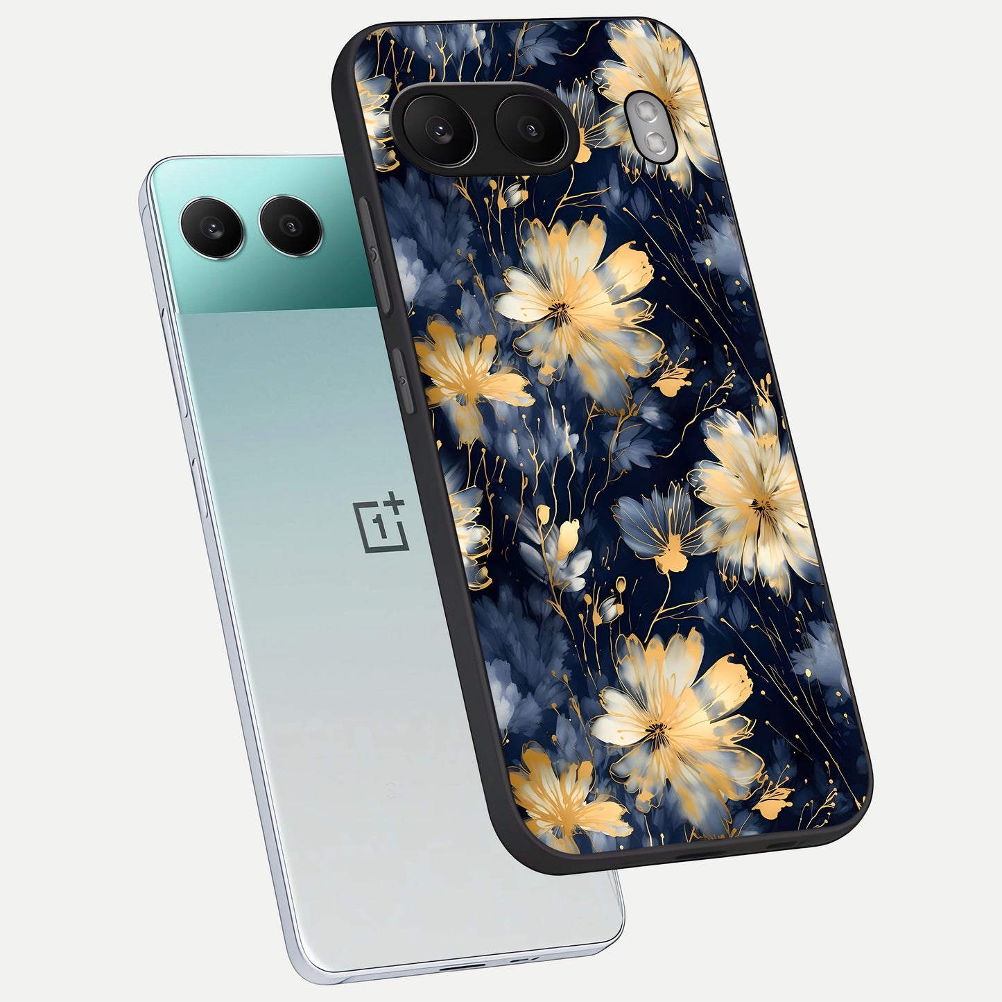  Royal Petal Dream phone case For Oneplus Nord 4 showing premium glass back cover with detailed artwork