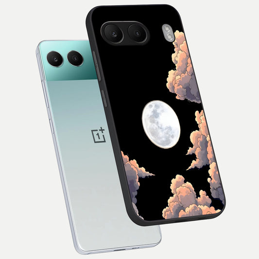  Shade Cloud Moon phone case For Oneplus Nord 4 showing premium glass back cover with detailed artwork