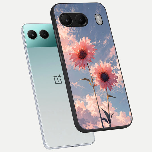  Sun Moon Balance phone case For Oneplus Nord 4 showing premium glass back cover with detailed artwork