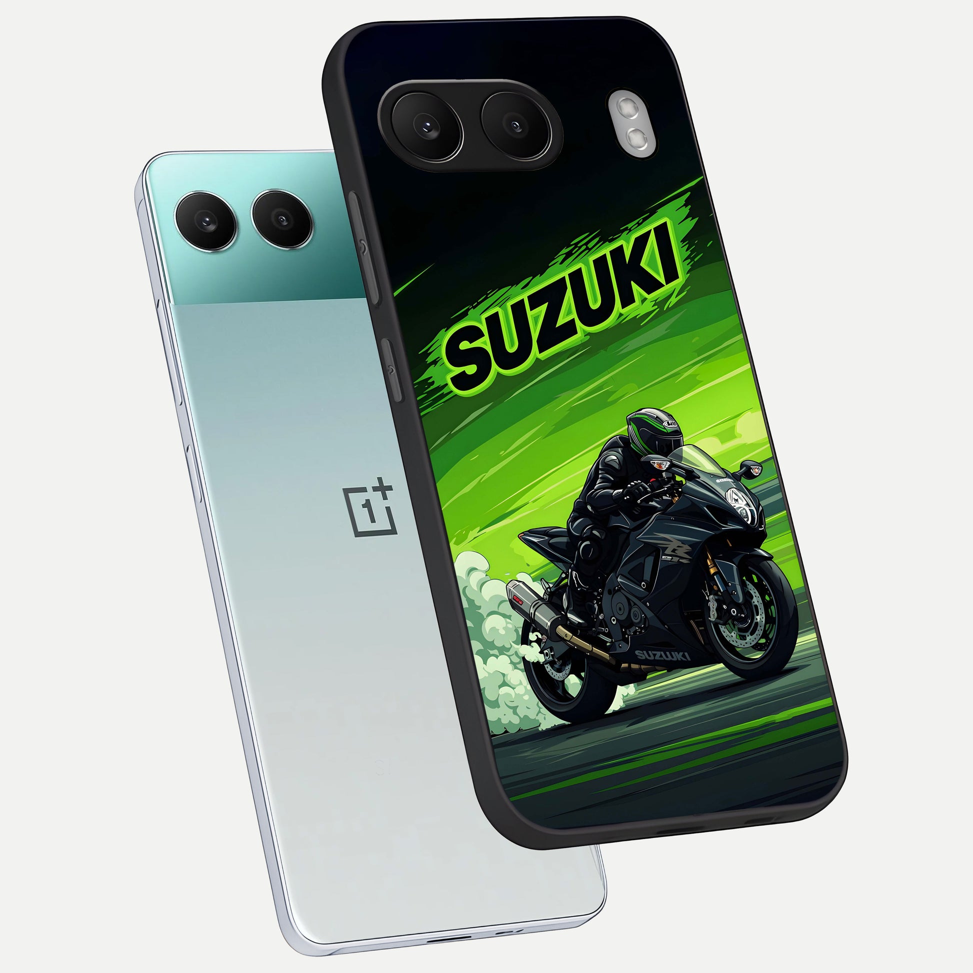  Suzuki Speed Beast phone case For Oneplus Nord 4 showing premium glass back cover with detailed artwork