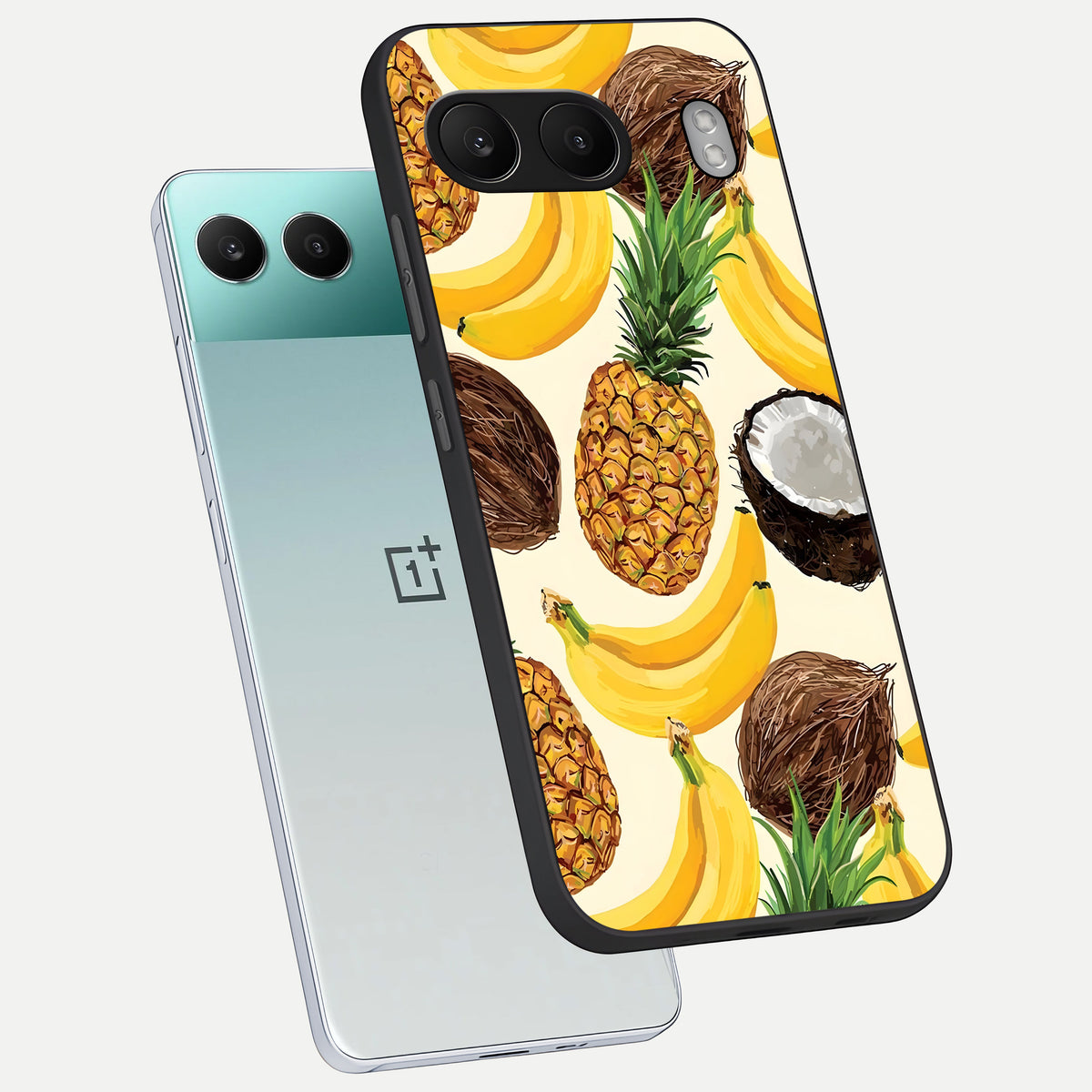  Tropical Fruit Mood phone case For Oneplus Nord 4 showing premium glass back cover with detailed artwork