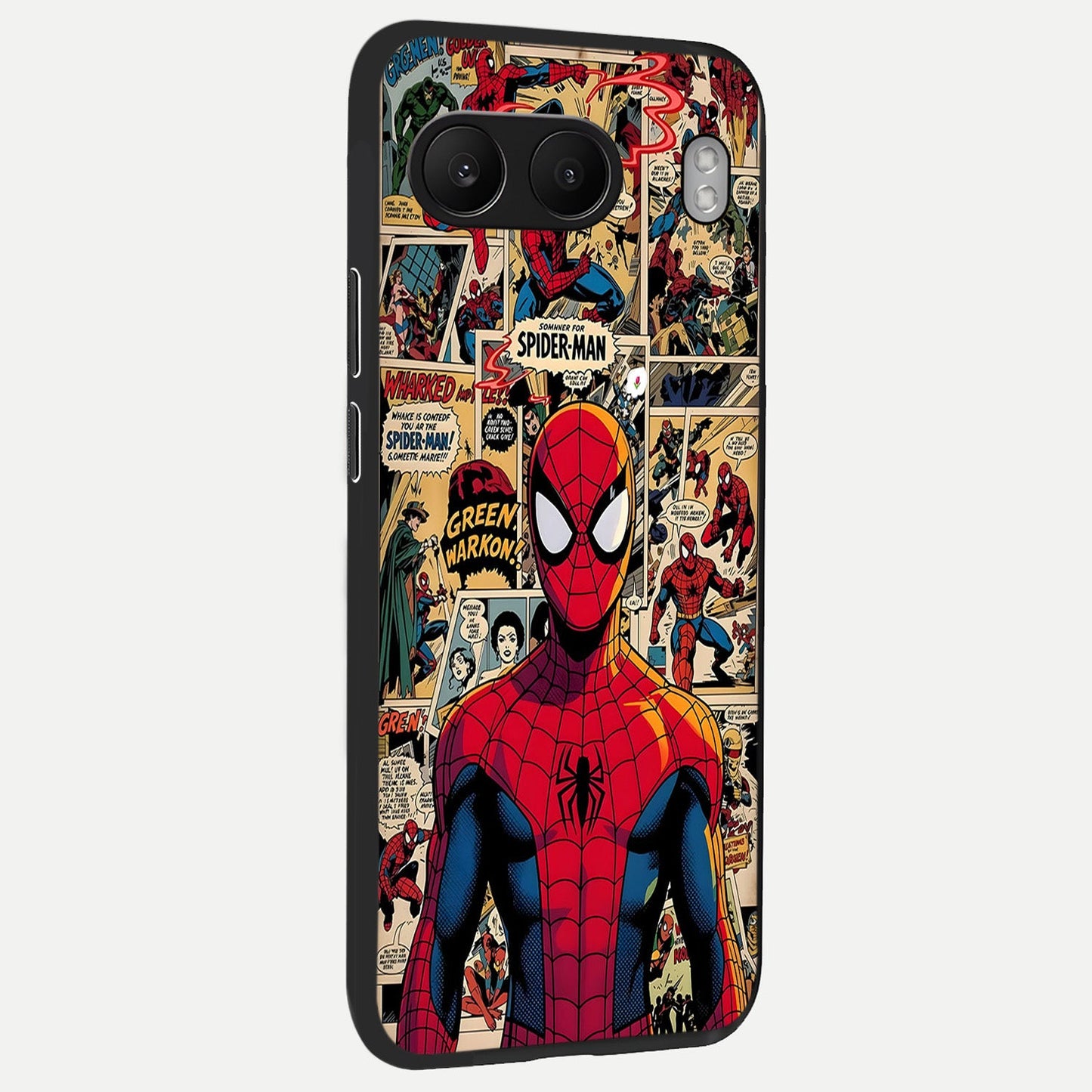  Aesthetic Spider back cover For Oneplus Nord 4 slim fit glass case with vibrant aesthetic design