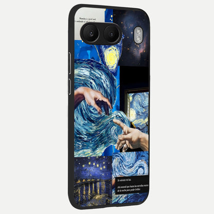  Aesthetic Vando Hands back cover For Oneplus Nord 4 slim fit glass case with vibrant aesthetic design