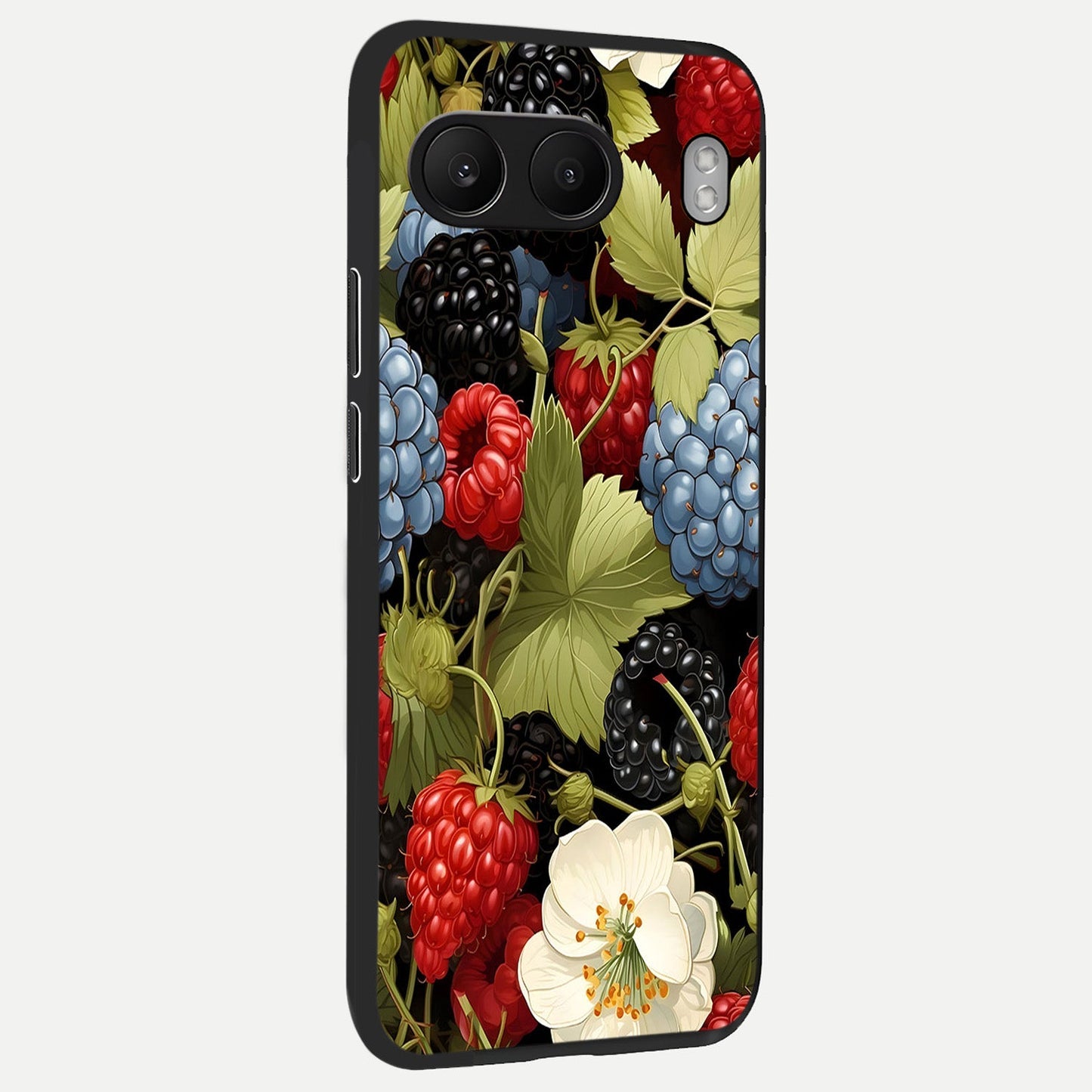  Berry Bloom Charm back cover For Oneplus Nord 4 slim fit glass case with vibrant aesthetic design