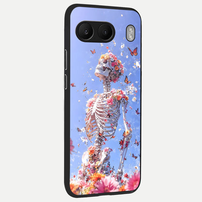  Bloom Beyond Bones back cover For Oneplus Nord 4 slim fit glass case with vibrant aesthetic design