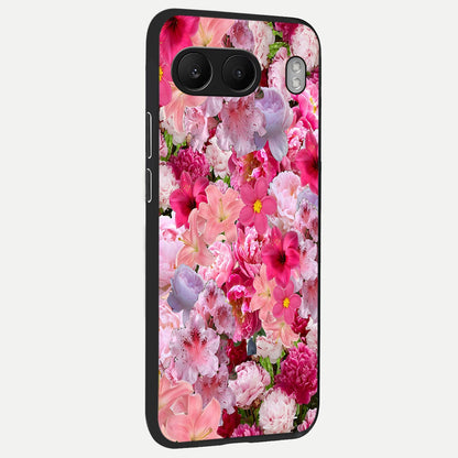  Bloom Crush Fantasy back cover For Oneplus Nord 4 slim fit glass case with vibrant aesthetic design