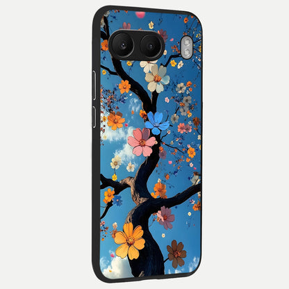  Blossom Dream Sky back cover For Oneplus Nord 4 slim fit glass case with vibrant aesthetic design