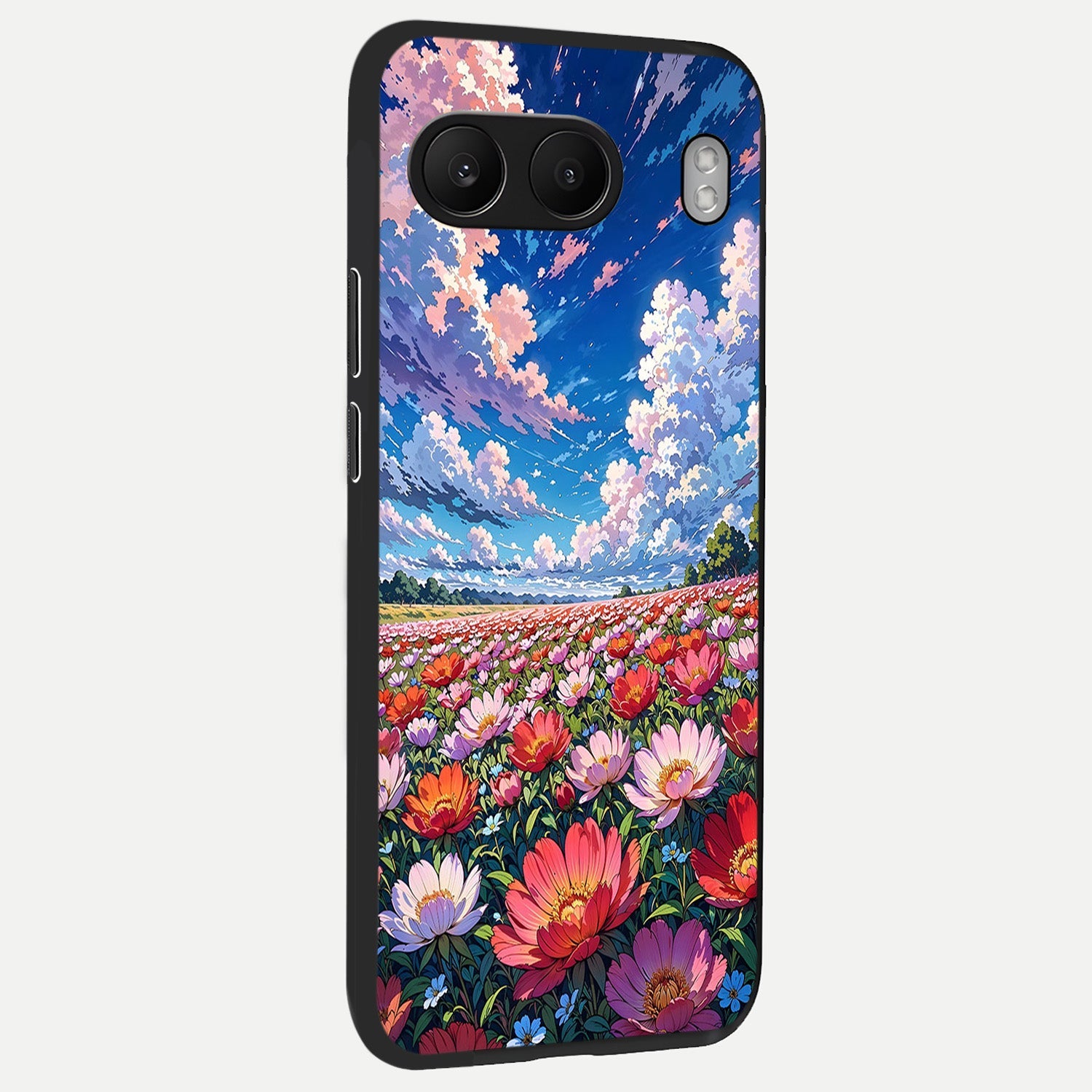  Blossom Sky Field back cover For Oneplus Nord 4 slim fit glass case with vibrant aesthetic design