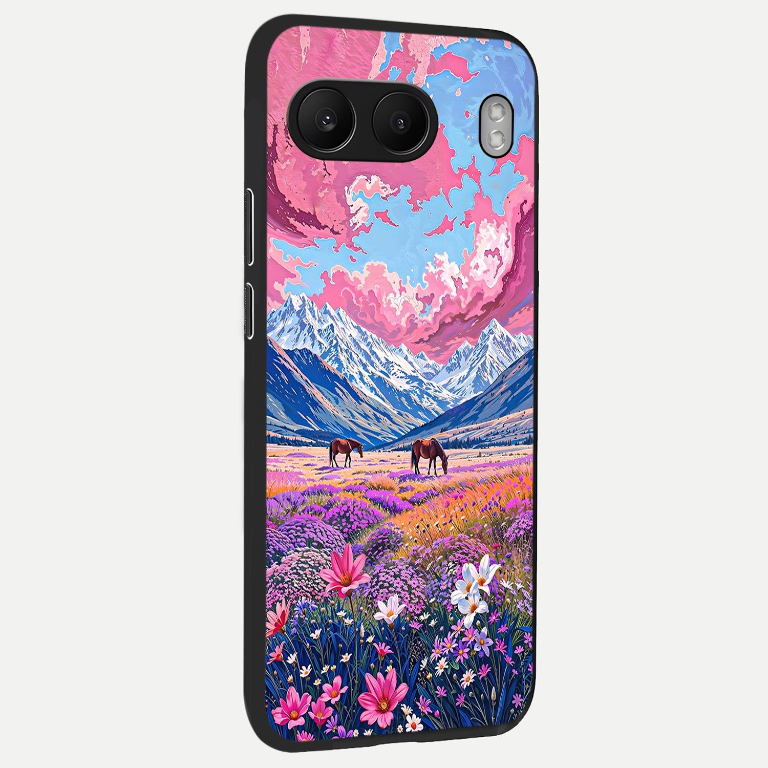  Blossom Valley Dream back cover For Oneplus Nord 4 slim fit glass case with vibrant aesthetic design