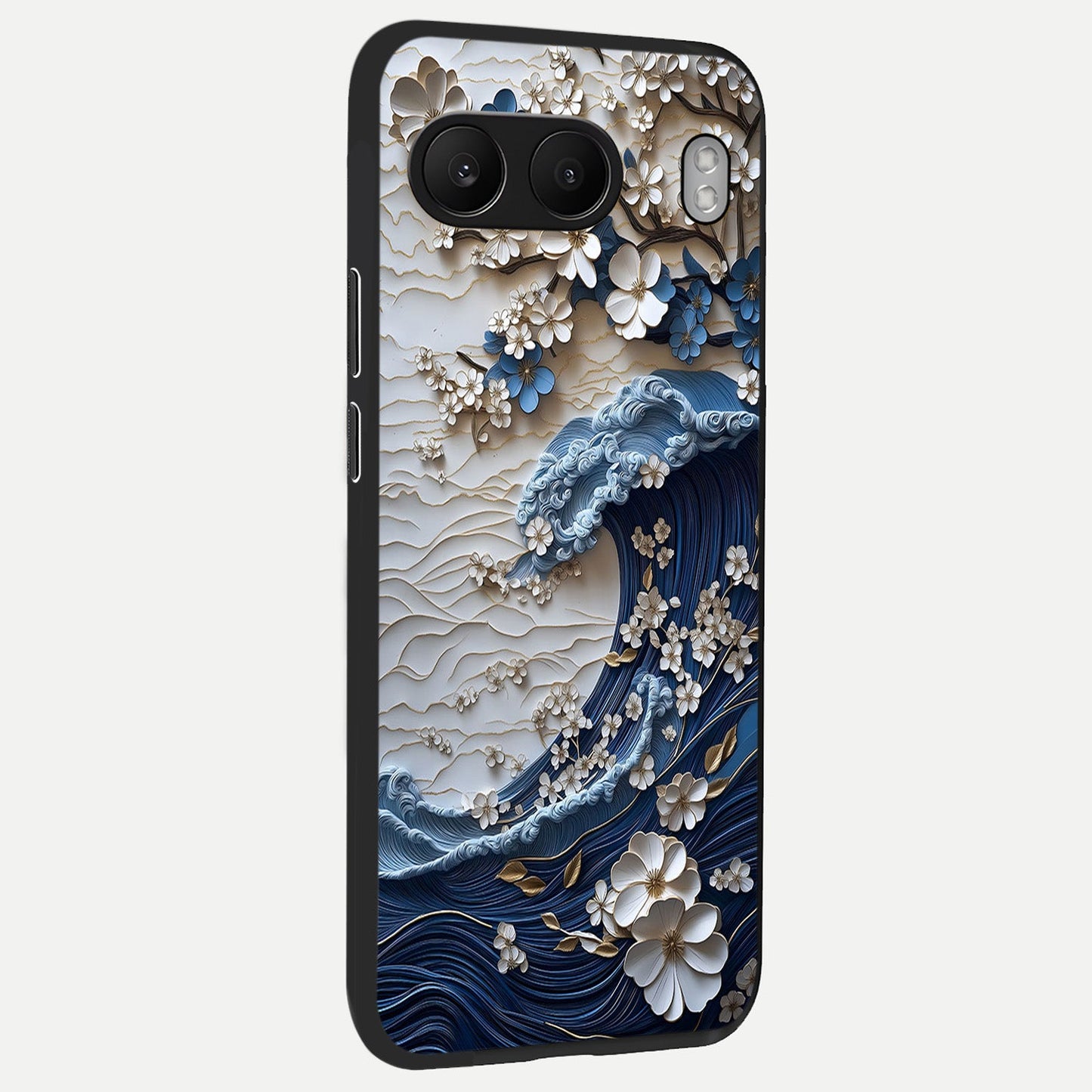  Blossom Wave Art back cover For Oneplus Nord 4 slim fit glass case with vibrant aesthetic design