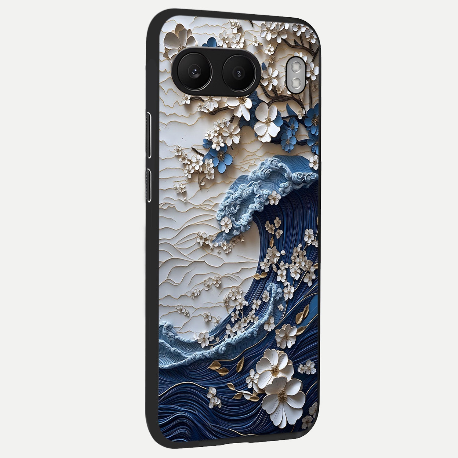  Blossom Wave Art back cover For Oneplus Nord 4 slim fit glass case with vibrant aesthetic design