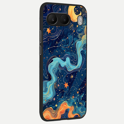  Celestial Dream Flow back cover For Oneplus Nord 4 slim fit glass case with vibrant aesthetic design