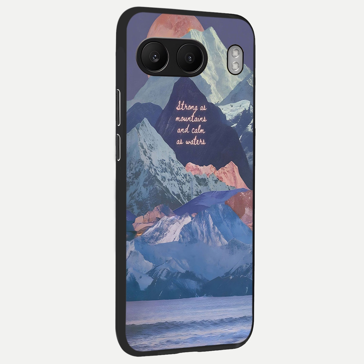  Celestial Mountain Calm back cover For Oneplus Nord 4 slim fit glass case with vibrant aesthetic design