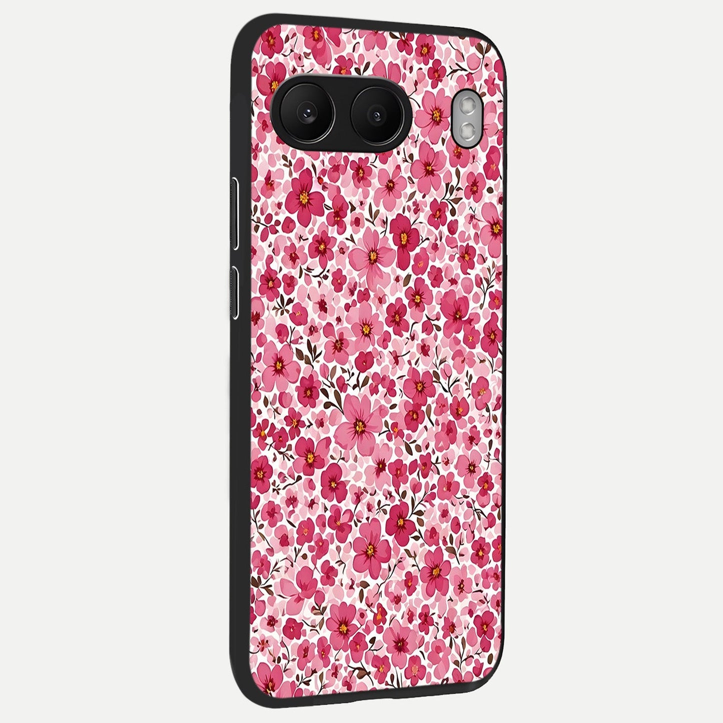 Cherry Blossom Charm back cover For Oneplus Nord 4 slim fit glass case with vibrant aesthetic design