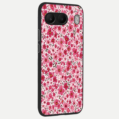  Cherry Blossom Charm back cover For Oneplus Nord 4 slim fit glass case with vibrant aesthetic design