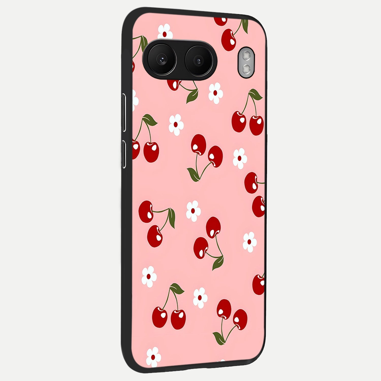  Cherry Love Mood back cover For Oneplus Nord 4 slim fit glass case with vibrant aesthetic design