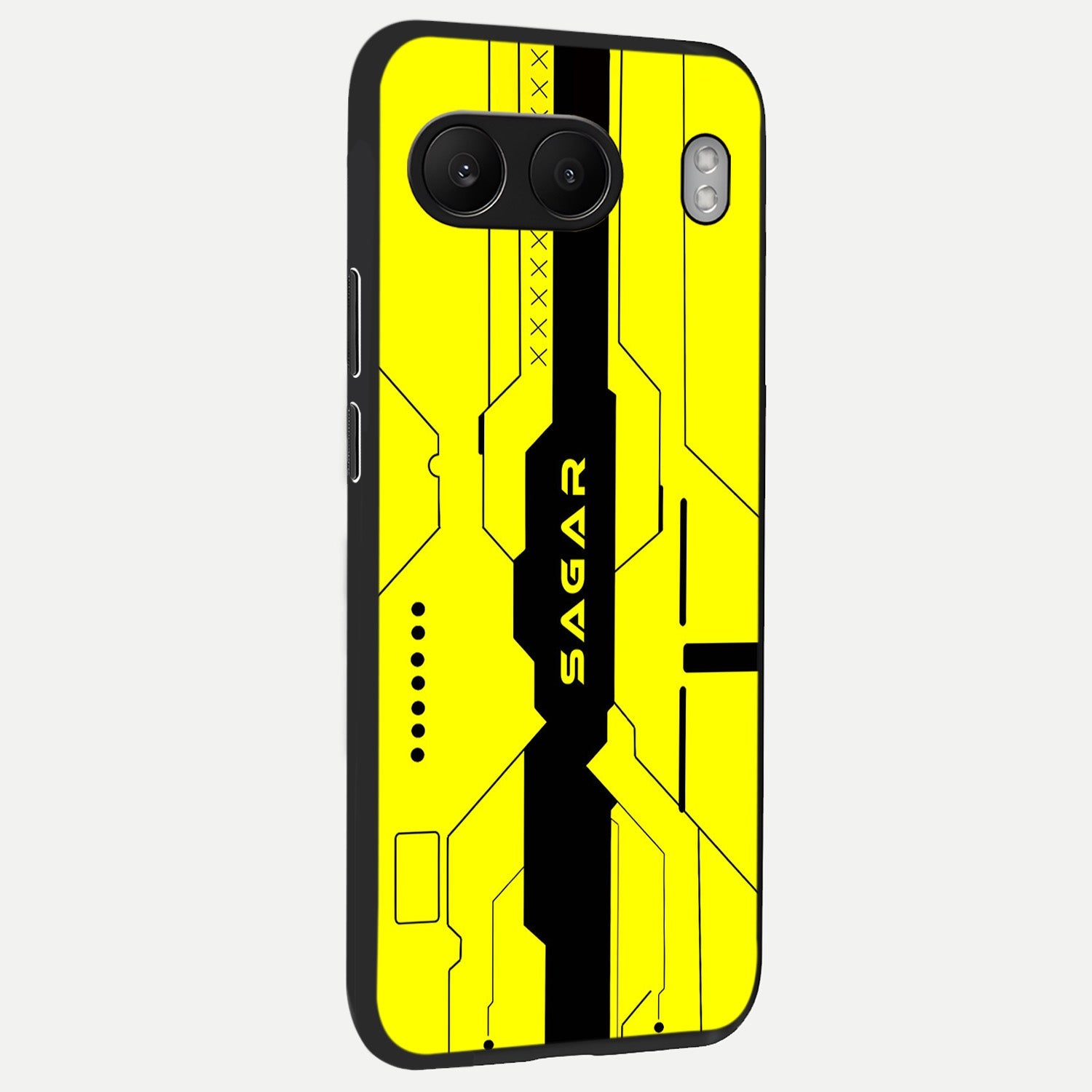  Circuit CYBERPUNK Custom Name back cover For Oneplus Nord 4 slim fit glass case with vibrant aesthetic design