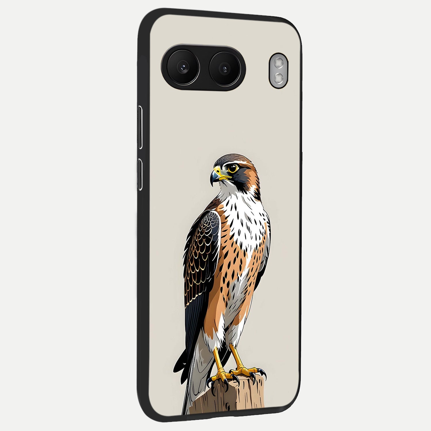  Clever Eagle back cover For Oneplus Nord 4 slim fit glass case with vibrant aesthetic design