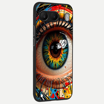  Colorful Eye back cover For Oneplus Nord 4 slim fit glass case with vibrant aesthetic design