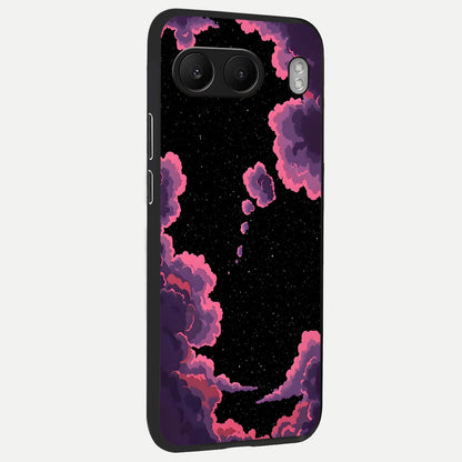  Cosmic Cloud Journey back cover For Oneplus Nord 4 slim fit glass case with vibrant aesthetic design