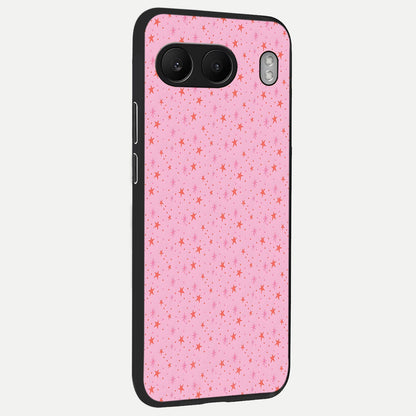  Cosmic Pink Sparkle back cover For Oneplus Nord 4 slim fit glass case with vibrant aesthetic design