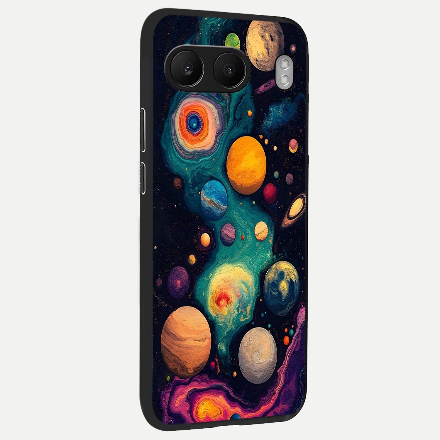  Cosmic Planet Journey back cover For Oneplus Nord 4 slim fit glass case with vibrant aesthetic design