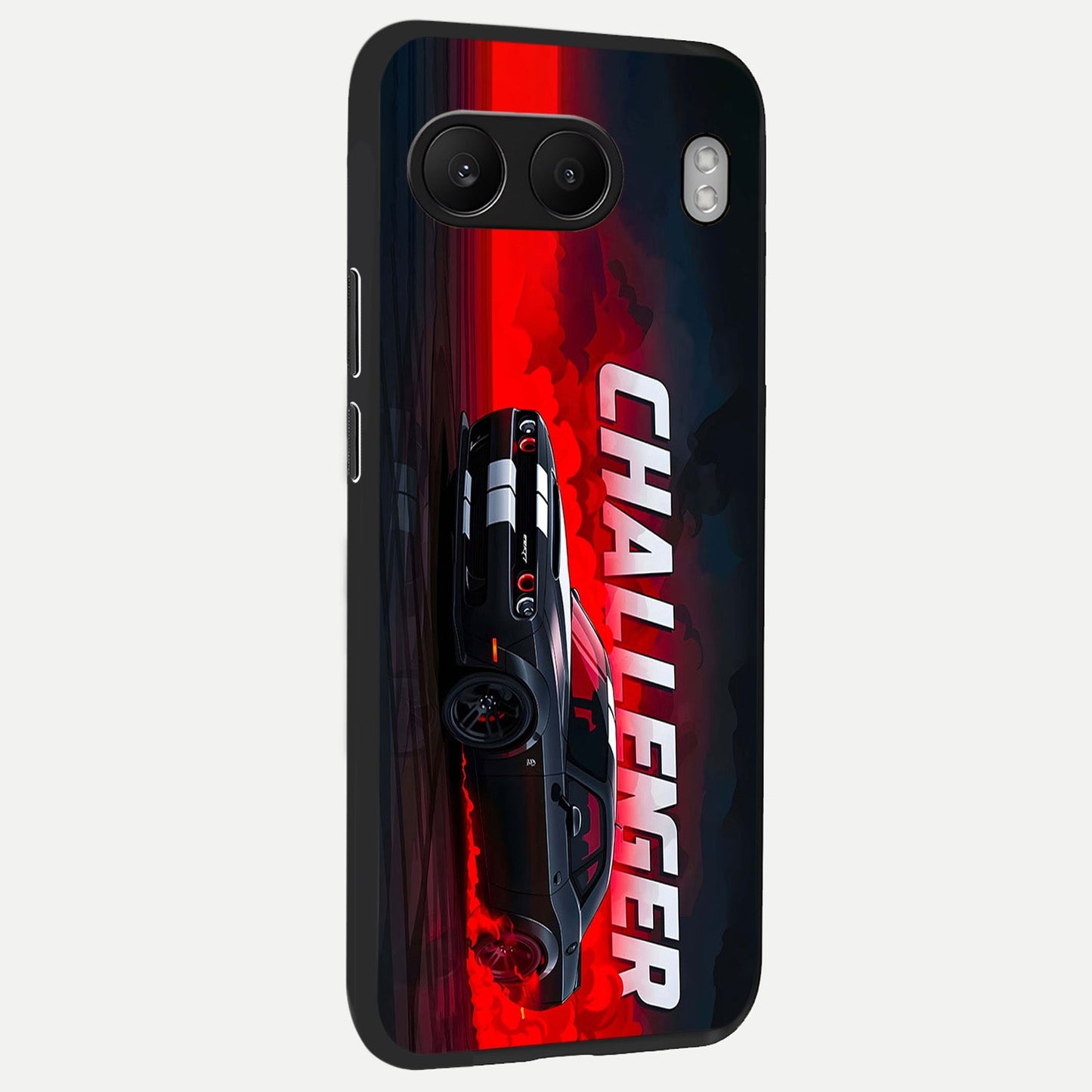 Crimson Challenger Fury back cover For Oneplus Nord 4 slim fit glass case with vibrant aesthetic design