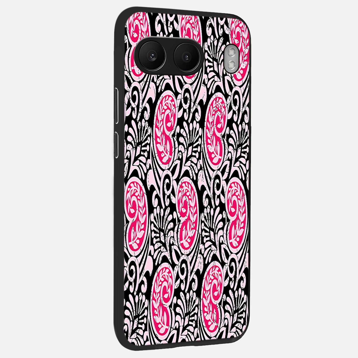  Crimson Paisley Charm back cover For Oneplus Nord 4 slim fit glass case with vibrant aesthetic design