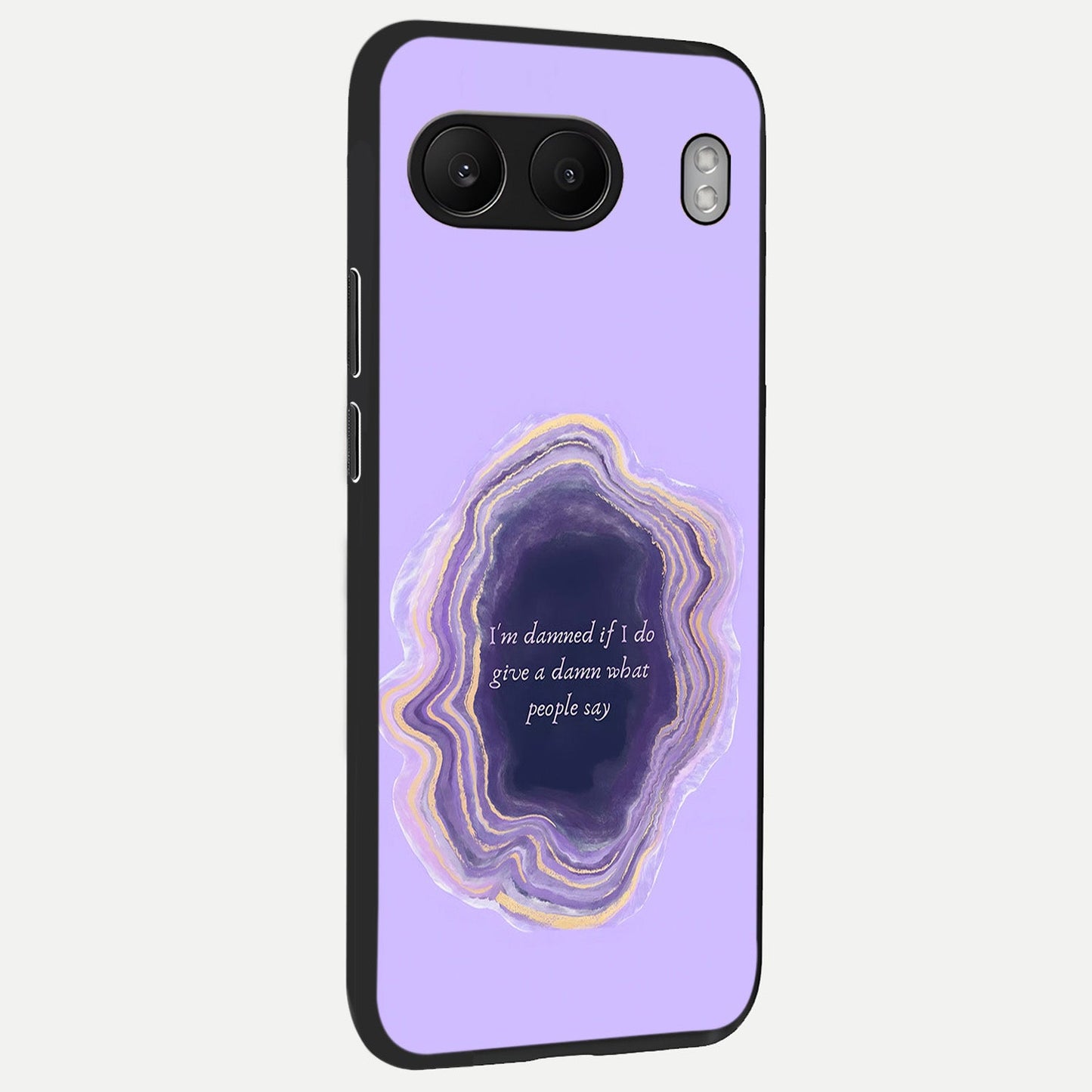  Damned People Quote back cover For Oneplus Nord 4 slim fit glass case with vibrant aesthetic design
